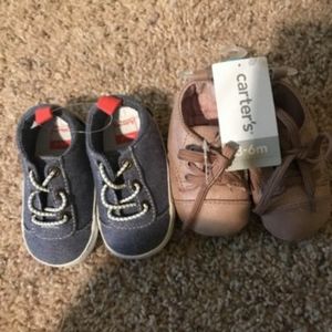 2 pairs of baby boy shoes
